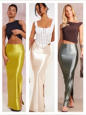 PLT 3 Full Length Silk Skirts Bundle